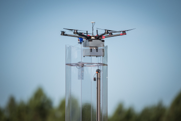 drone prêt au décollage